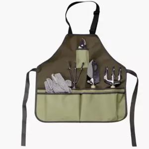 니안 가드닝 에이프런 주머니가 있는 여성용 정원 방수 천 도구 두꺼운 벨트 여성 남성용 다기능