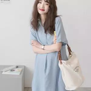 K01 반팔 임산부 셔츠 원피스 빅사이즈 루즈핏 여름