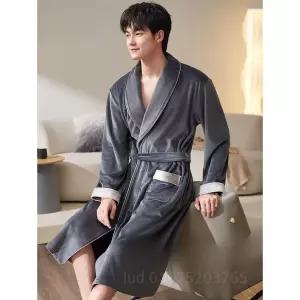 샤워가운 고중량 골프가운 수면 바스로브 다크 목욕가운