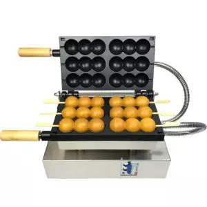 전문 와플기 구슬빵 제조기 빵꼬치기계 조롱박 3구 도구 키트 포함