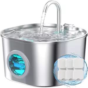 고양이 분수 스테인리스 스틸 고양이를 위한 애완동물 /개 실내 자동 급수기 그릇 작은 동물용 물 디스펜서