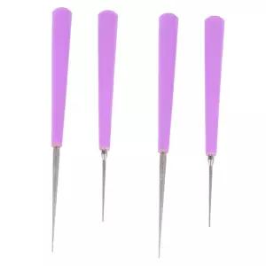 DOITool 4개 비딩 홀 확대기 공구 공예 비드 리머 다이아몬드 팁 DIY 드릴 펀치 주얼리 제작 원완 세트