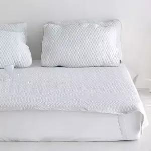 토리 선염 냉감 3중직 밴딩 카페트 패드 싱글 S 세트 그레이 여름 침구 (WFJ5QBY)