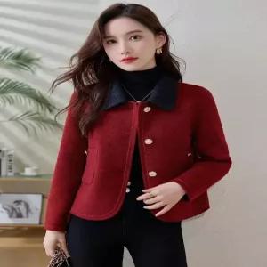 여자 모직코트 추동 모직 코트 슬림핏 톱 원픽4