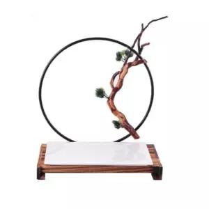 호텔 빈티지 접시 우드 퍼포먼스 소품 식기 그릇