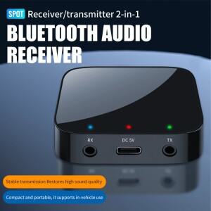 Bluetooth 5.3 수신기 및 송신기 3.5mm AUX 무선 오디오 어댑터 자동차 PC TV 헤드폰 용