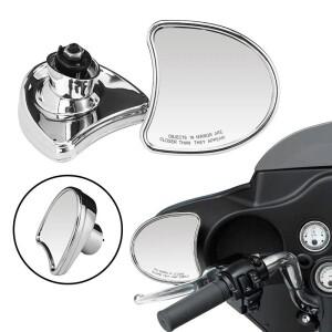 할리 일렉트라 글라이드  제한 트라이 14-나중에 크롬 백미러 사이드 바이크 오토바이 후면보기 배트 윙 페