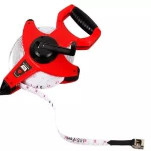 측량용 줄자 50M 길이측정 공구 멈춤 기능 측정기 (WFJ5QMD)