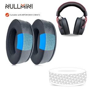 [호환품]NullMini 호환 교체 이어패드 MPOW BH415 BH473 헤드폰 냉각 젤 귀마개 이어 커버 헤드밴드 헤드빔