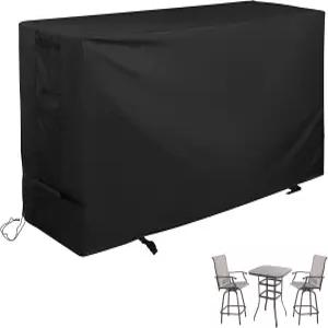 스타크루 바 높이 파티오 세트 커버 하이탑 테이블 및 의자용 야외 비스트로 /야외 하이 스툴 세트용 가구