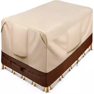 코스플라이 방수 파티오 가구 세트 내구성 야외 테이블 및 의자 커버 직사각형 대형 - 최대 108L x 82W 28H