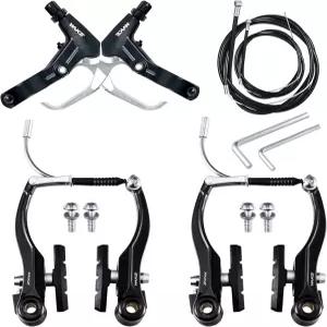 OSAGIE 자전거 브레이크 세트 대부분의 산악 로드 바이크 MTB BMX를 위한 완전한 범용 V-브레이크 앞뒤