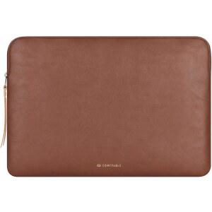 [미국배송] 13/13.3/14인치 맥북호환 에어 & 프로 맥 트래블 케이스 노트북 파우치 슬림 PU 가죽 커버 M5/M4/M3/M2/M1 20252021 브라운과 호환되는 보호 슬리브