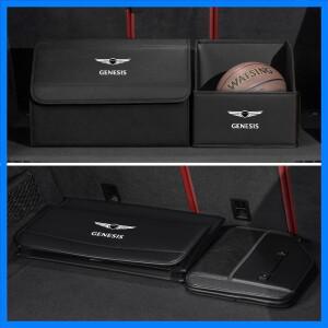 자동차 트렁크 정리함 대용량 접이식 수납함 (제네시스 쿠페 G70 G80 G90 GV60 GV70 GV80 EV BH GV90 용)