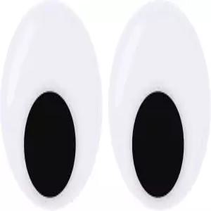 대형 구글리 2개 5.9인치 흔들기 셀프 거대 플라스틱 블랙 화이트 라운드 공예품 DIY 용품 크리스마스 트리