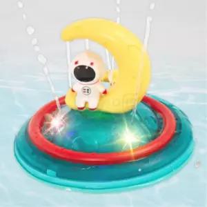흥미자극 LED 우주선 분수놀이 장난감 어린이선물 목욕완구