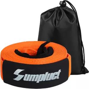 Sumpluct 복구용 견인 스트랩 3인치 X 30피트 최대 36 580파운드 파단 강도 비상 로프 나무 보호대 윈치