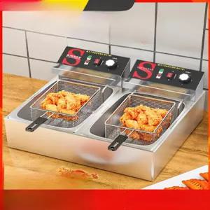 전기 튀김기 업소용 치킨 가정용 대용량 단관 소형 스텐 프라이기 전기튀김기 분식집