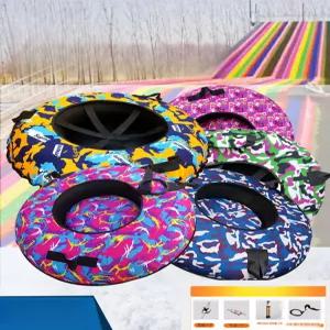 스노우 보드 튜브썰매 소중대 스키장 눈썰매 원형 눈 야외 타이어 슬라이드 슬로프 풍선