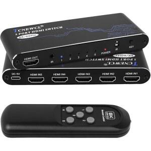 [미국배송] 8K HDMI 스위치 5인치 1아웃 허브 8K@60HZ 4K@120HZ 2.1 셀렉터 PS5 PS4 XBOX PC와 호환 가능