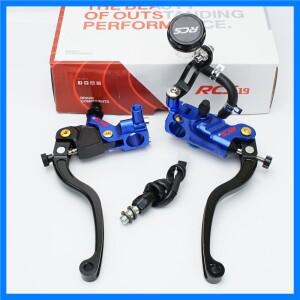 19RCS 레이싱 모토 바이크 브레이크 클러치 레버 오른쪽 마스터 실린더 19mm 피스톤 왼쪽 퍼치 라인 케이블