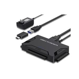 SATA/IDE-USB 3.0 어댑터 범용 2.5 3.5인치 IDE 및 SATA 외장 HDD/SSD용 하드 드라이브 리더기