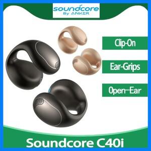 Anker의 Soundcore C40i 오픈 이어 이어버드 클립온 헤드폰 유연한 조인트 디자인 버튼 컨트롤 가볍고 편안