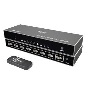 [미국배송] KAGO HDMI 스위치 7 IN 1 OUT 4K@60HZ 7포트 스플리터 리모컨 셀렉터 박스 허브 HDR HDCP 3D 알루미늄 프리미엄 품질 PS5/4 xbox호환용 ROKU 파이어 스틱 애플호환 TV와 호환 가능