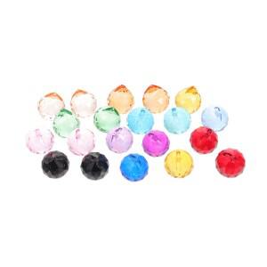 20개 크리스탈 프리즘 펜던트 홈 장식 및 수집 아이디어 오래 지속되는 볼