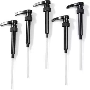 375ml 시럽 펌프 5팩 ？ 12.7온스/375ml 병에 적합 - 향료 및 소스용 논 드립 커피 디스펜서 컷 투 핏 딥