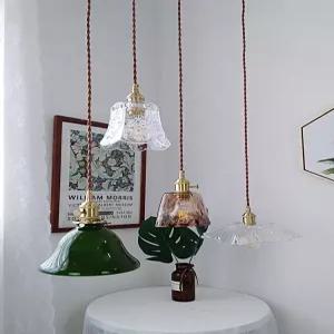 레트로 테이블 램프 엔틱 복고 중세 에메랄드