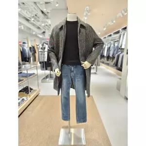 앤드지 [파주점] [AND Z(앤드지)]그레이컬러 마이크로패턴 알파카소재 발마칸코트(BZE4CG1201PGR))