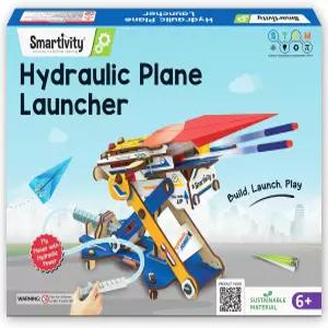 스마트비티 DIY 2in1 유압 종이 비행기 및 다트 런처 STEM 장난감 6-14세 용 생일 선물 6세 8세 10세 12세