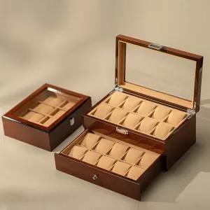 원목 시계 보관함 워치 거치대 캐비닛 케이스 잠금형 함 와인더