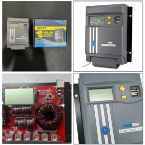 WIFI LCD 디스플레이가있는 MPPT 태양열 충전 20A 30A 40A 컨트롤러 패널 12V/24V 배터리 레귤레이터 듀얼