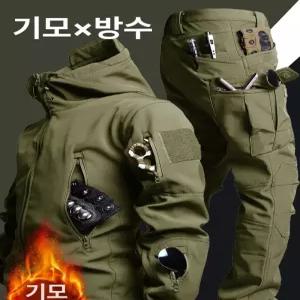 네이비실 서바이벌 밀리터리 전투복세트 기모 방수 반팔 특전사 남성 네이비씰