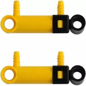 표준 빌딩 블록 ( 팩 2pcs )과 호환되는 Sparkleiot MOC 공압 부품 1x5 V2 실린더 푸시로드 퍼터