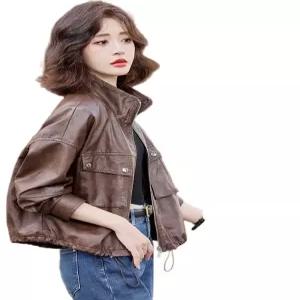 가죽자켓 양가죽점퍼 가을 빈티지 캐주얼 여성용