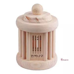 순수편백나무 피톤치드 원통형가습기 편백칩편백수별pqr484