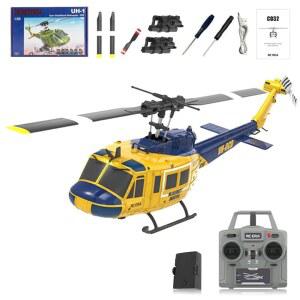 호엔텍 RC ERA C032 UH-1 휴이 헬리콥터 - 2 4G 6CH 자이로 안정화 플라이바리스 RTF 원격 제어 헬리콥터, 성인 애호가를 위한 1/48 스케일 항공기 모델