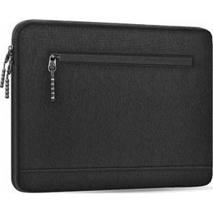 [미국배송] 노트북 슬리브 14인치 충격 방지 보호 컴퓨터 케이스 전면 포켓 방수 내구성 여행용 휴대용 가방 맥북호환 에어/프로 hp호환 DELL 레노버 에이서호환 블랙 지원