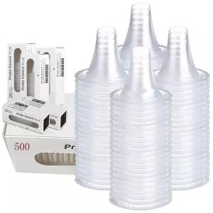 500개 귀 온도계 프로브 커버 렌즈 필터 모든 브라운 모델 디지털 일회용 커버에 호환되는 리필 캡