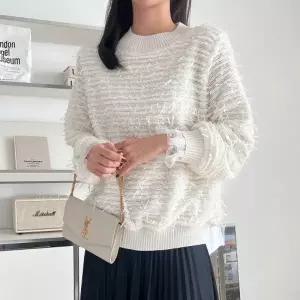 [다잇템] 여자 플리츠넥 덤불 레이스 FW 키치룩 블라우스_24000021_588872