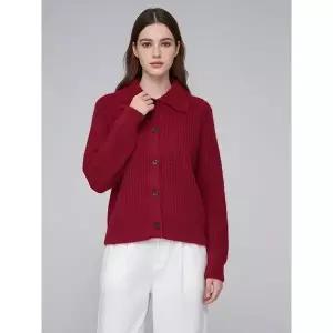 [휴드]에이븐 카라 뜨개 니트 가디건 2color_P414174792