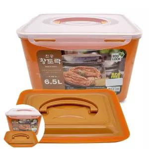 절임 황토락 김치통 대 누름판포함 밀폐용기 5호 6.5L