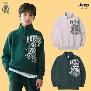 [지프키즈](신세계 사우스시티)빅 엠블럼 아노락 맨투맨 KQ4TSU876