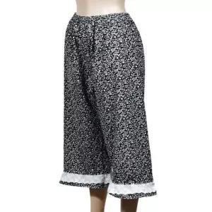 꽃무늬 잔잔한 60수 오가닉 레이스 여성 9부 파자마 (WFJ6C06)