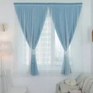 고품질 붙이는 펀칭 암막 무타공 커튼 블라인드 150X150 고급커튼 (WFJRCC3)