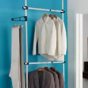 [라일리생활건강] Rly 2단 폴 행거 일반형 25mm 행가 옷방행거