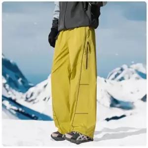 겨울 캐주얼 바지 남성용 스키 in 아웃도어 바람막이 도톰 면바지 기모 3 1 원픽4